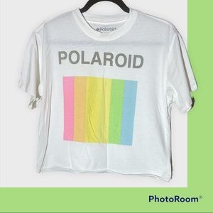 Polaroid Logo Crop T-Shirt